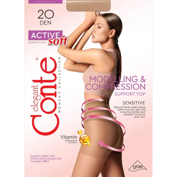 Զուգագուլպա Active soft 20 Den Shade